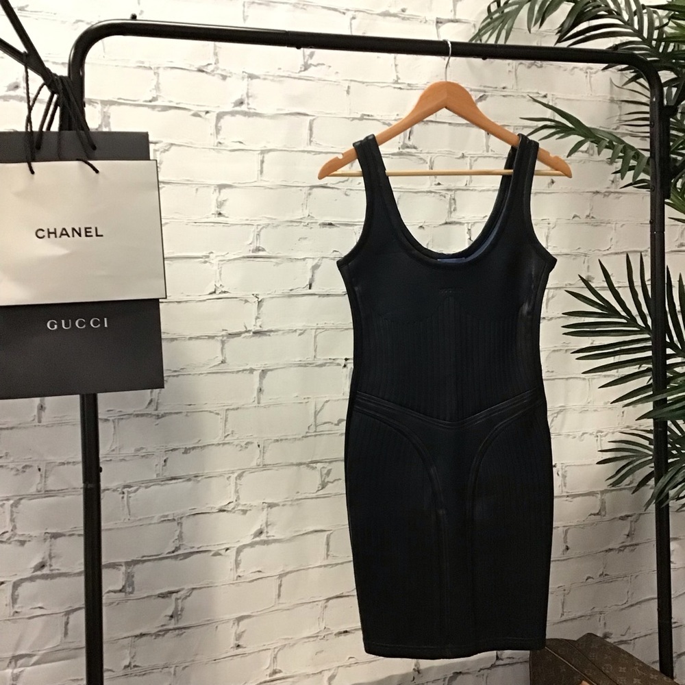 Mugler Embossed Mini Dress